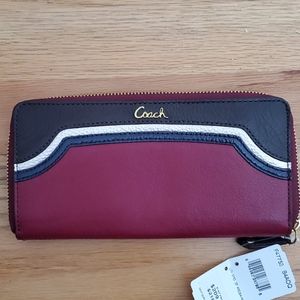 COACH RETRO ZIP AROUND WALLET